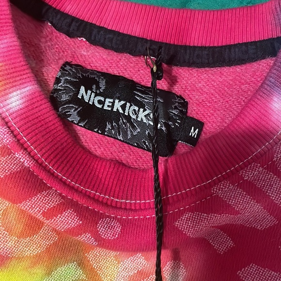 Men’s Nice Kicks Rainbow Tye Dye Sweatershirt - Picture 3 of 4